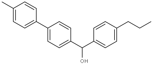 (4'-methyl-[1,1'-biphenyl]-4-yl)(4-propylphenyl)methanol Structure