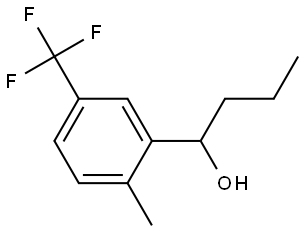 1-(2-methyl-5-(trifluoromethyl)phenyl)butan-1-ol Structure