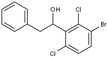 1-(3-bromo-2,6-dichlorophenyl)-2-phenylethanol Structure