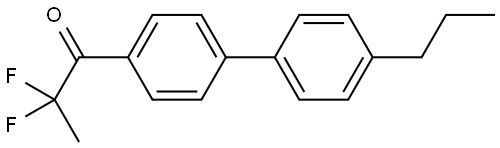 2,2-difluoro-1-(4'-propyl-[1,1'-biphenyl]-4-yl)propan-1-one Structure