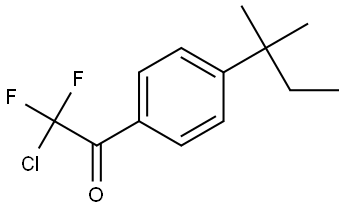 2-chloro-2,2-difluoro-1-(4-(tert-pentyl)phenyl)ethanone 구조식 이미지