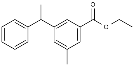 ethyl 3-methyl-5-(1-phenylethyl)benzoate Structure