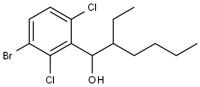 1-(3-bromo-2,6-dichlorophenyl)-2-ethylhexan-1-ol Structure