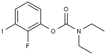 2-fluoro-3-iodophenyl diethylcarbamate Structure