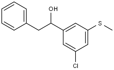 1-(3-chloro-5-(methylthio)phenyl)-2-phenylethanol Structure