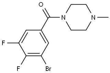 (3-bromo-4,5-difluorophenyl)(4-methylpiperazin-1-yl)methanone Structure