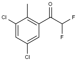 1-(3,5-dichloro-2-methylphenyl)-2,2-difluoroethanone Structure