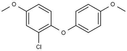 2-chloro-4-methoxy-1-(4-methoxyphenoxy)benzene Structure