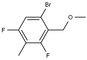 1-bromo-3,5-difluoro-2-(methoxymethyl)-4-methylbenzene Structure