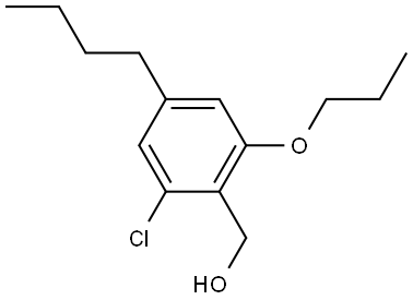 (4-butyl-2-chloro-6-propoxyphenyl)methanol Structure