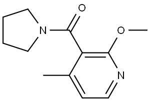 (2-methoxy-4-methylpyridin-3-yl)(pyrrolidin-1-yl)methanone Structure