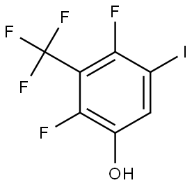 2,4-difluoro-5-iodo-3-(trifluoromethyl)phenol Structure