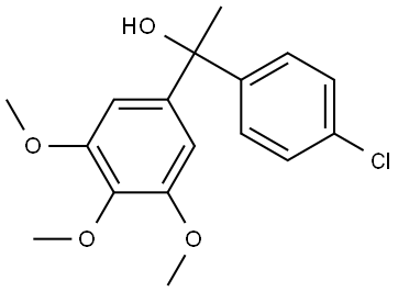 1-(4-chlorophenyl)-1-(3,4,5-trimethoxyphenyl)ethanol Structure