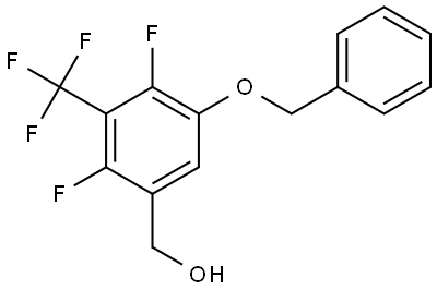 (5-(benzyloxy)-2,4-difluoro-3-(trifluoromethyl)phenyl)methanol Structure