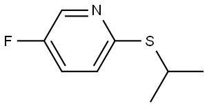 5-fluoro-2-(isopropylthio)pyridine Structure