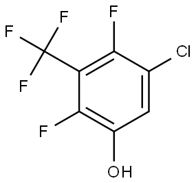 5-chloro-2,4-difluoro-3-(trifluoromethyl)phenol Structure