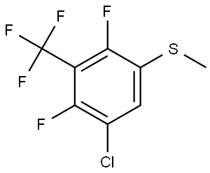 (5-chloro-2,4-difluoro-3-(trifluoromethyl)phenyl)(methyl)sulfane Structure