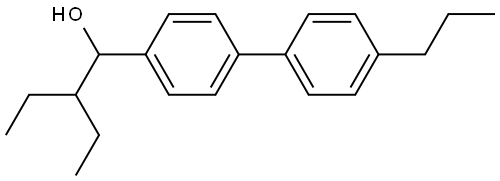 2-ethyl-1-(4'-propyl-[1,1'-biphenyl]-4-yl)butan-1-ol Structure