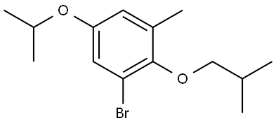 1-bromo-2-isobutoxy-5-isopropoxy-3-methylbenzene Structure