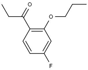 1-(4-fluoro-2-propoxyphenyl)propan-1-one Structure