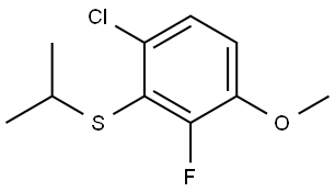 (6-chloro-2-fluoro-3-methoxyphenyl)(isopropyl)sulfane Structure