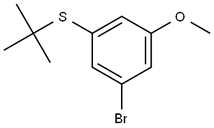 (3-bromo-5-methoxyphenyl)(tert-butyl)sulfane Structure