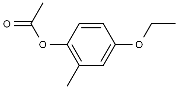 4-ethoxy-2-methylphenyl acetate Structure