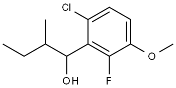 1-(6-chloro-2-fluoro-3-methoxyphenyl)-2-methylbutan-1-ol Structure