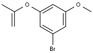 1-bromo-3-methoxy-5-(prop-1-en-2-yloxy)benzene Structure