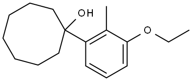 1-(3-ethoxy-2-methylphenyl)cyclooctanol Structure