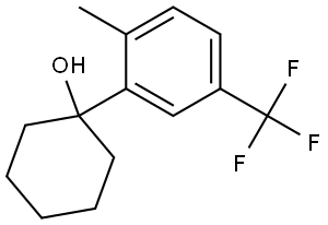 1-(2-methyl-5-(trifluoromethyl)phenyl)cyclohexanol 구조식 이미지