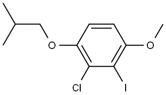 2-chloro-3-iodo-1-isobutoxy-4-methoxybenzene Structure