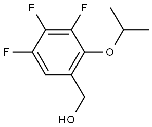 (3,4,5-trifluoro-2-isopropoxyphenyl)methanol Structure