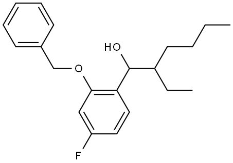 1-(2-(benzyloxy)-4-fluorophenyl)-2-ethylhexan-1-ol Structure