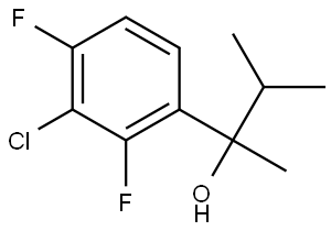 2-(3-chloro-2,4-difluorophenyl)-3-methylbutan-2-ol Structure