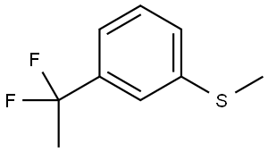 (3-(1,1-difluoroethyl)phenyl)(methyl)sulfane Structure