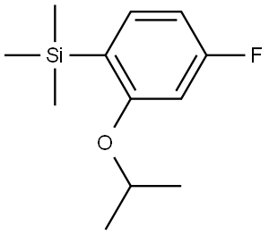 (4-fluoro-2-isopropoxyphenyl)trimethylsilane Structure