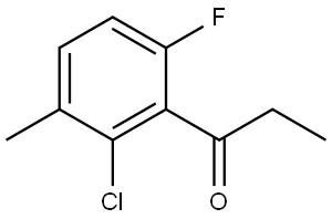 1-(2-chloro-6-fluoro-3-methylphenyl)propan-1-one Structure