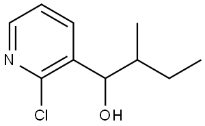 1-(2-chloropyridin-3-yl)-2-methylbutan-1-ol Structure