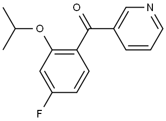 (4-fluoro-2-isopropoxyphenyl)(pyridin-3-yl)methanone Structure