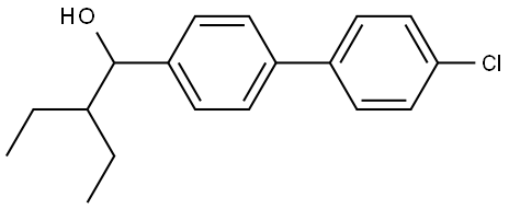 1-(4'-chloro-[1,1'-biphenyl]-4-yl)-2-ethylbutan-1-ol Structure