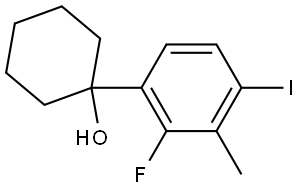 1-(2-fluoro-4-iodo-3-methylphenyl)cyclohexanol Structure