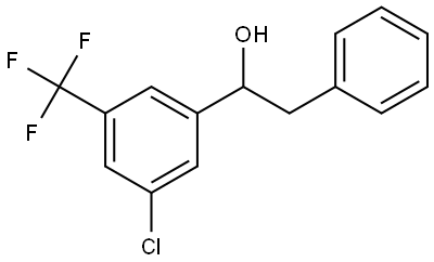 1-(3-chloro-5-(trifluoromethyl)phenyl)-2-phenylethanol Structure