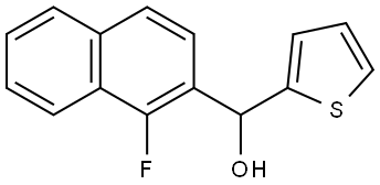 (1-fluoronaphthalen-2-yl)(thiophen-2-yl)methanol Structure