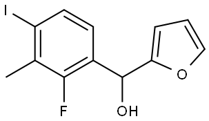 (2-fluoro-4-iodo-3-methylphenyl)(furan-2-yl)methanol Structure