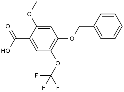 4-(benzyloxy)-2-methoxy-5-(trifluoromethoxy)benzoic acid Structure