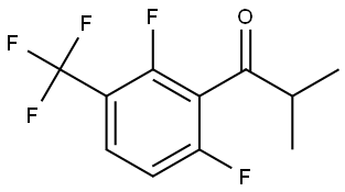 1-(2,6-difluoro-3-(trifluoromethyl)phenyl)-2-methylpropan-1-one Structure