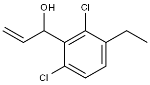 1-(2,6-dichloro-3-ethylphenyl)prop-2-en-1-ol Structure