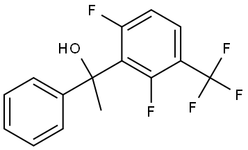 1-(2,6-difluoro-3-(trifluoromethyl)phenyl)-1-phenylethanol Structure