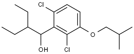 1-(2,6-dichloro-3-isobutoxyphenyl)-2-ethylbutan-1-ol Structure